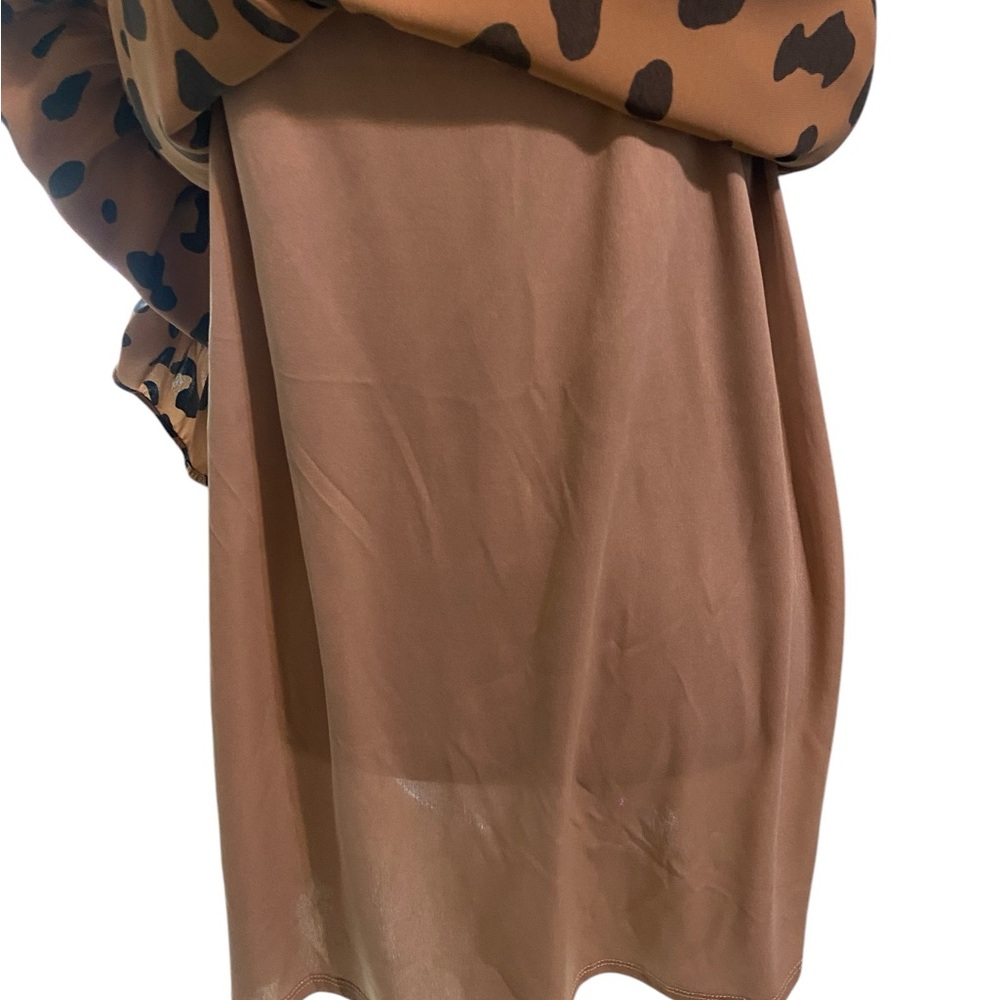 Brown Ruffled High-Low Sundress - Picture 9 of 11